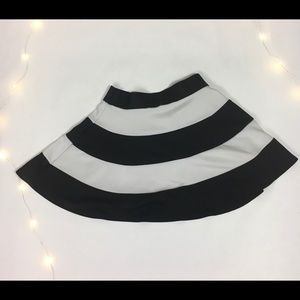 Striped Black and White Skirt